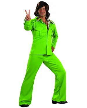 70s Green Leisure Suit Mens Costume