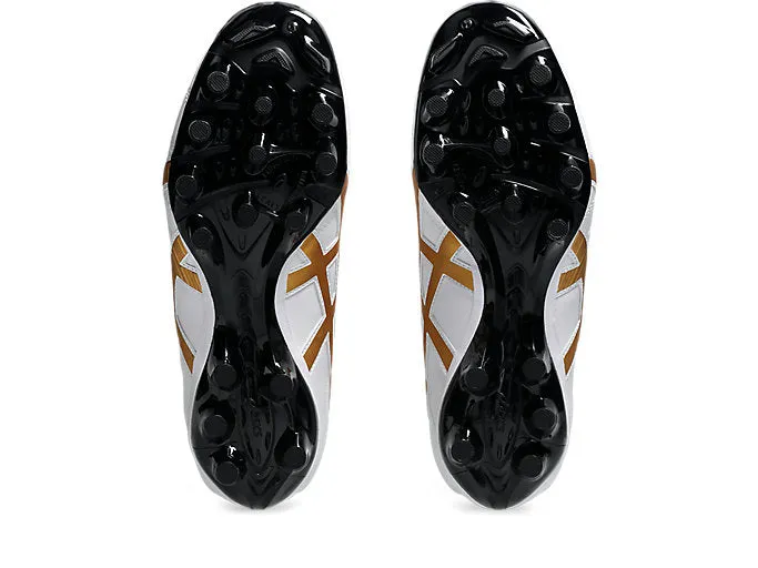 ASICS MEN'S LETHAL SPEED WHITE/GOLD FOOTBALL BOOTS