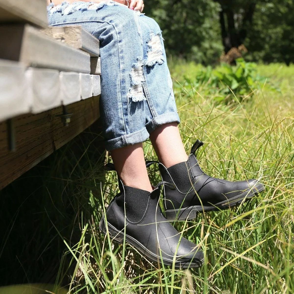 Blundstone Classic Shoes 510 Voltan Black Chelsea Boots Unisex Black Boots
