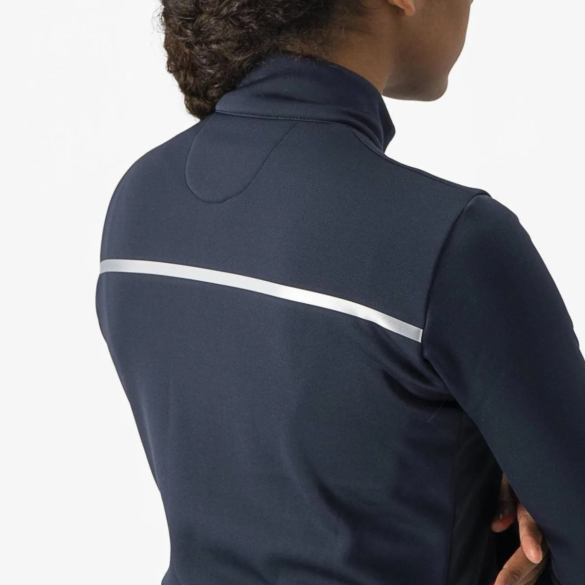 Castelli Sinergia 2 Womens Cycling Jersey (Savile Blue/Silver)