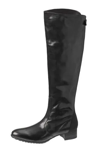 COMMA, women's shoes shoes boots boots leather jette high boots black