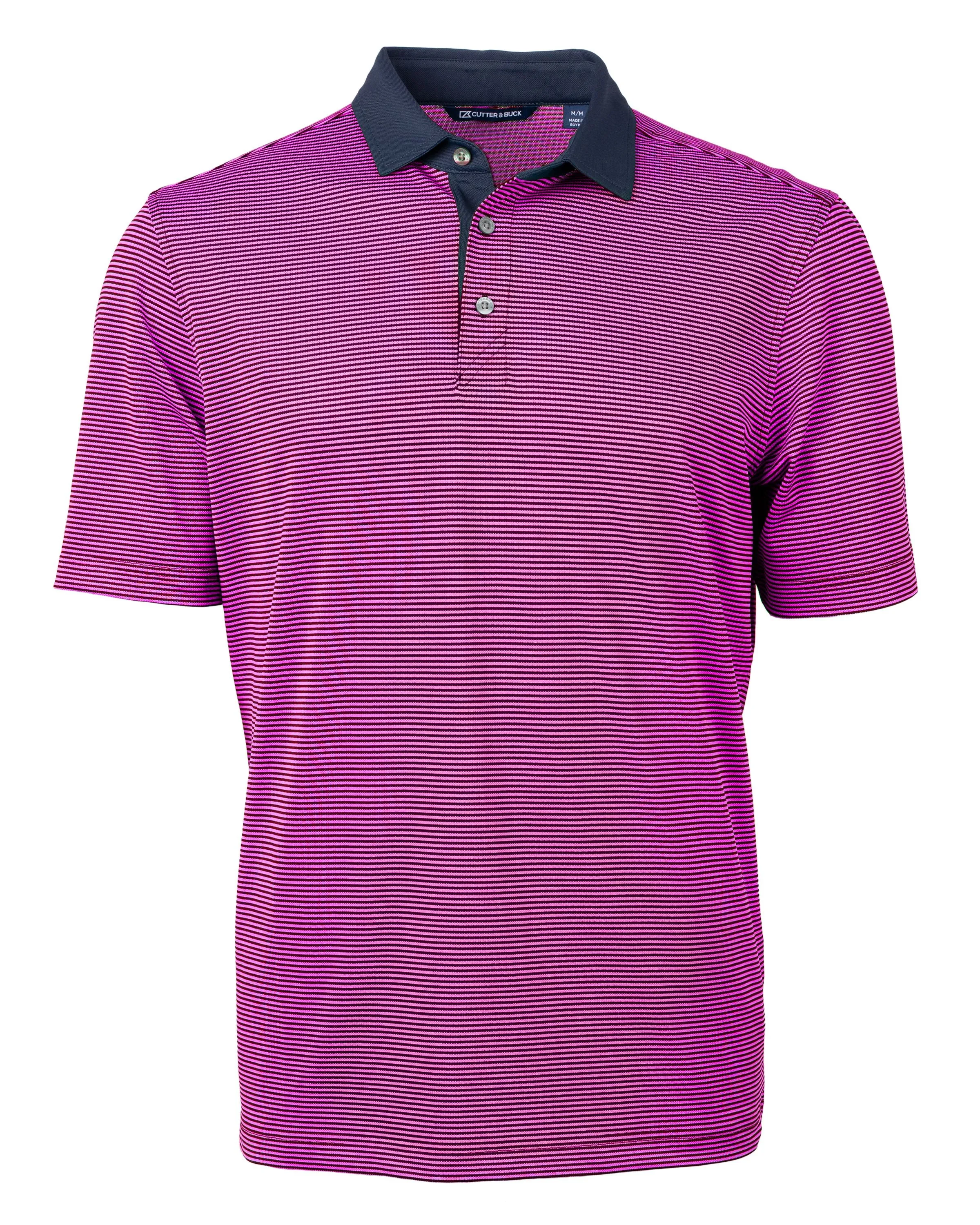 Cutter & Buck Virtue Eco Pique Micro Stripe Recycled Polo