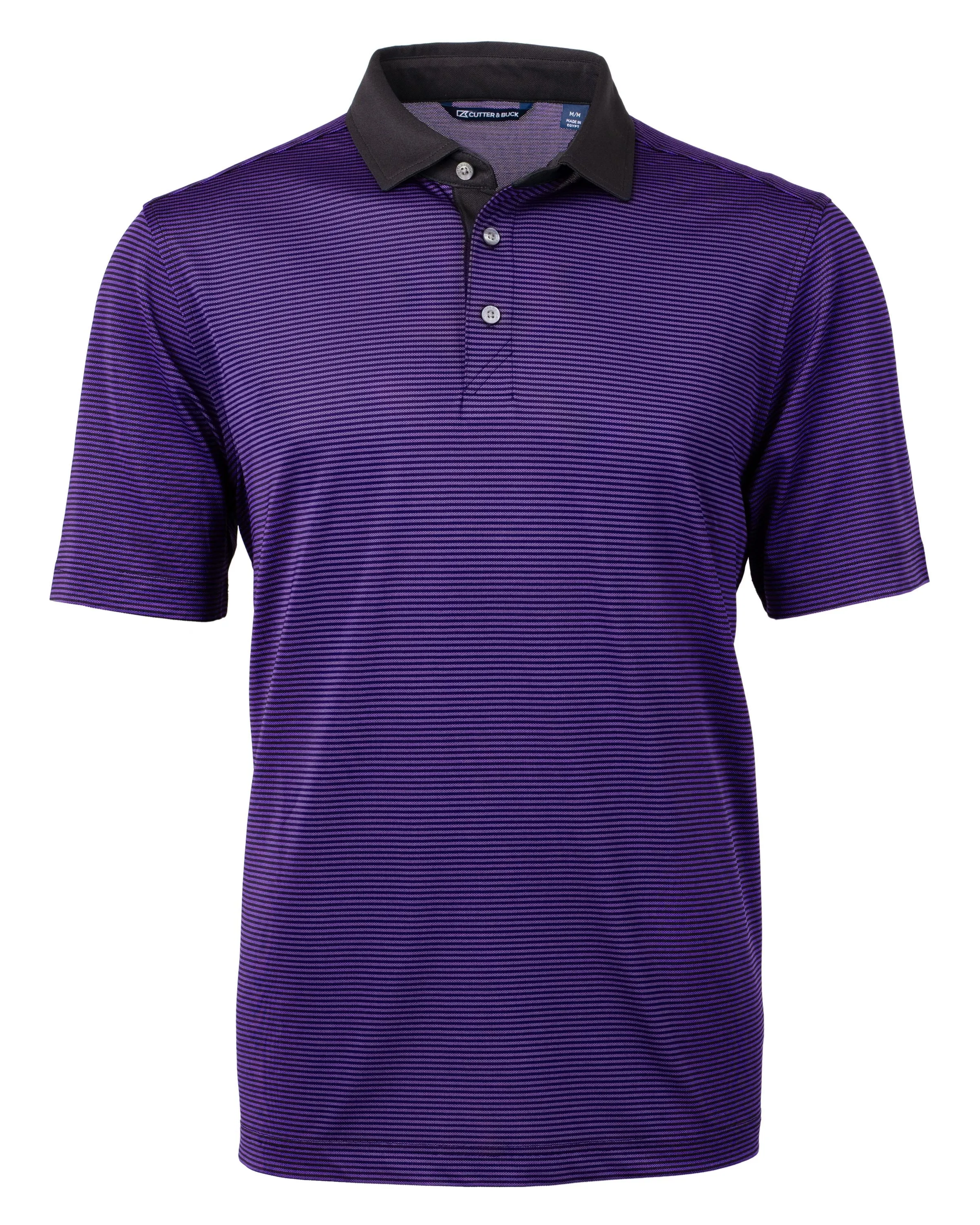 Cutter & Buck Virtue Eco Pique Micro Stripe Recycled Polo