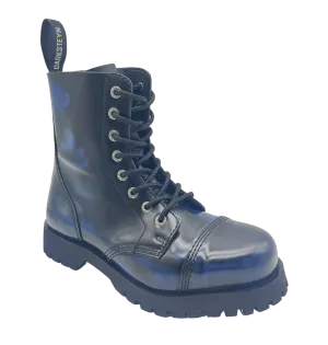 Darksteyn Boots Shoes 8 Eye Ranger Premium Boots Blue Blue