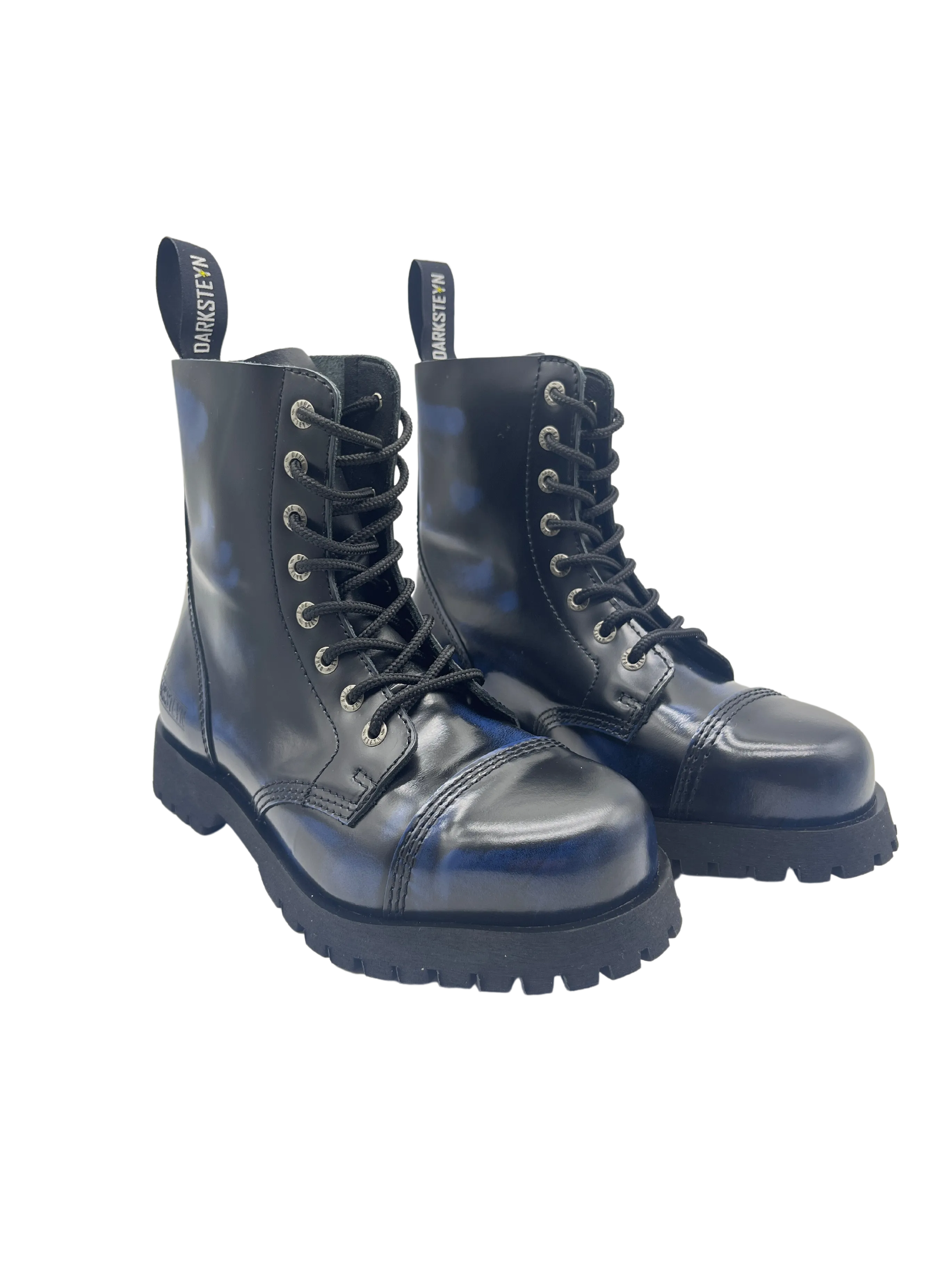Darksteyn Boots Shoes 8 Eye Ranger Premium Boots Blue Blue