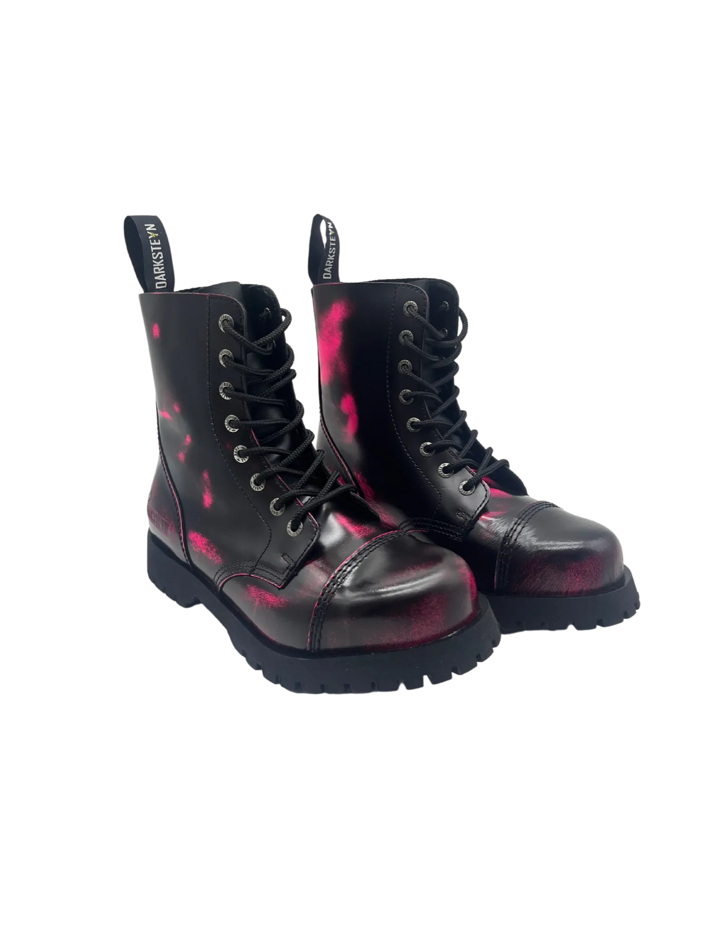 Darksteyn Boots Shoes 8 Eye Ranger Premium Boots Pink Pink