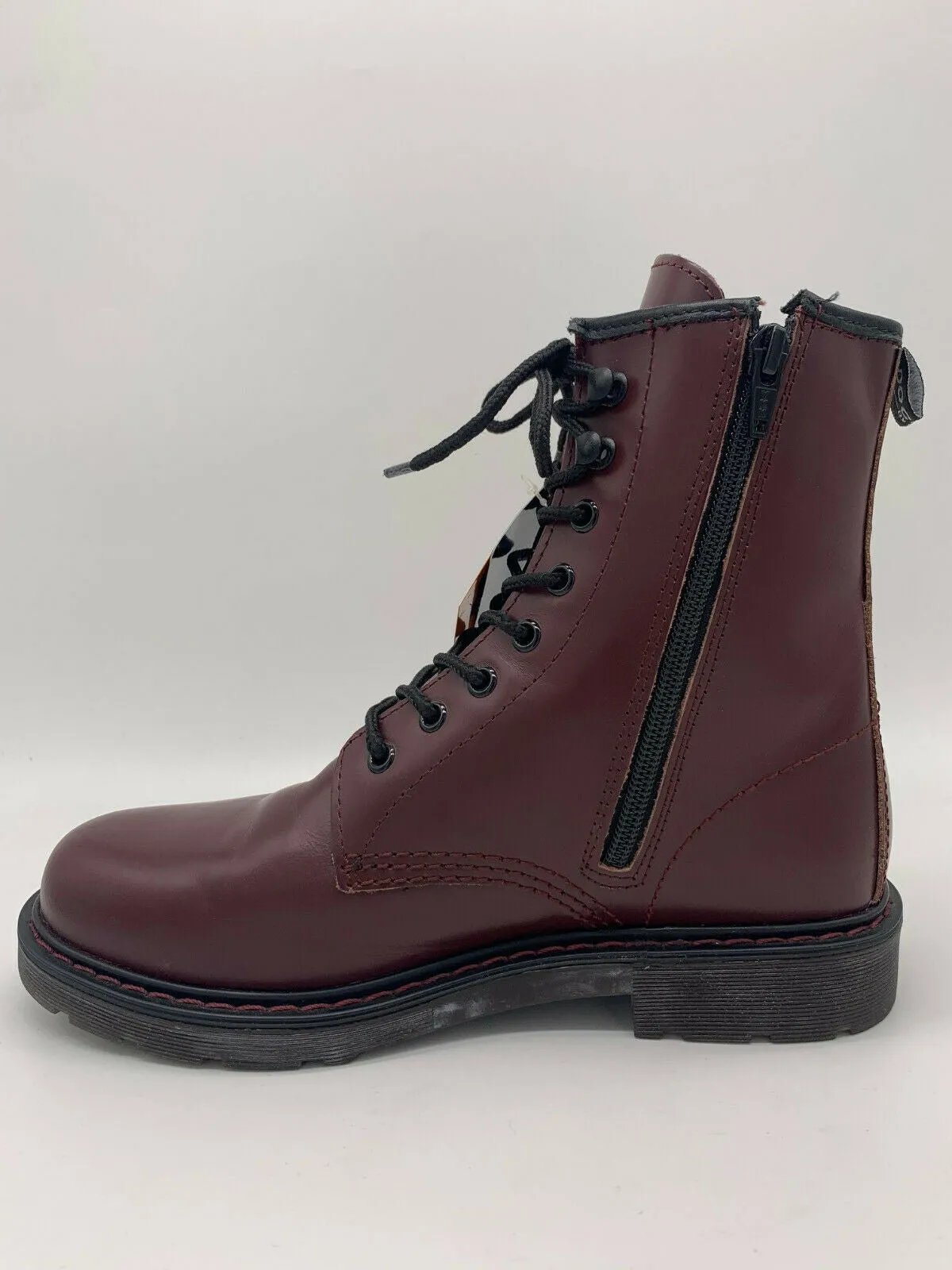Dockers by Gerli women's ankle boots burgundy boots real leather zip NEW