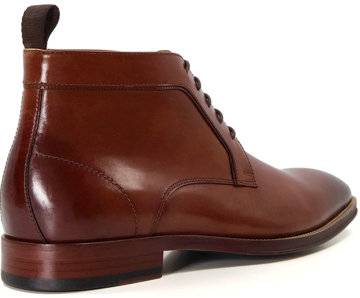 Dune Mall Mens Leather Lace Up Chukka Boot