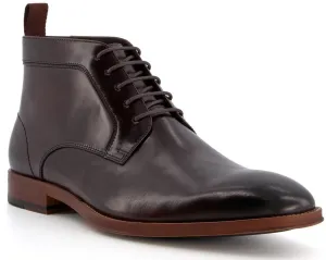 Dune Mall Mens Leather Lace Up Chukka Boot
