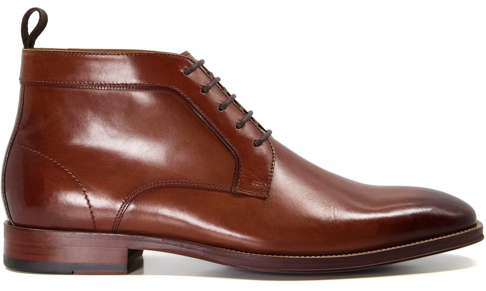 Dune Mall Mens Leather Lace Up Chukka Boot