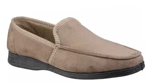 Fleet & Foster Dakis Mens Loafer Style Velour Slipper