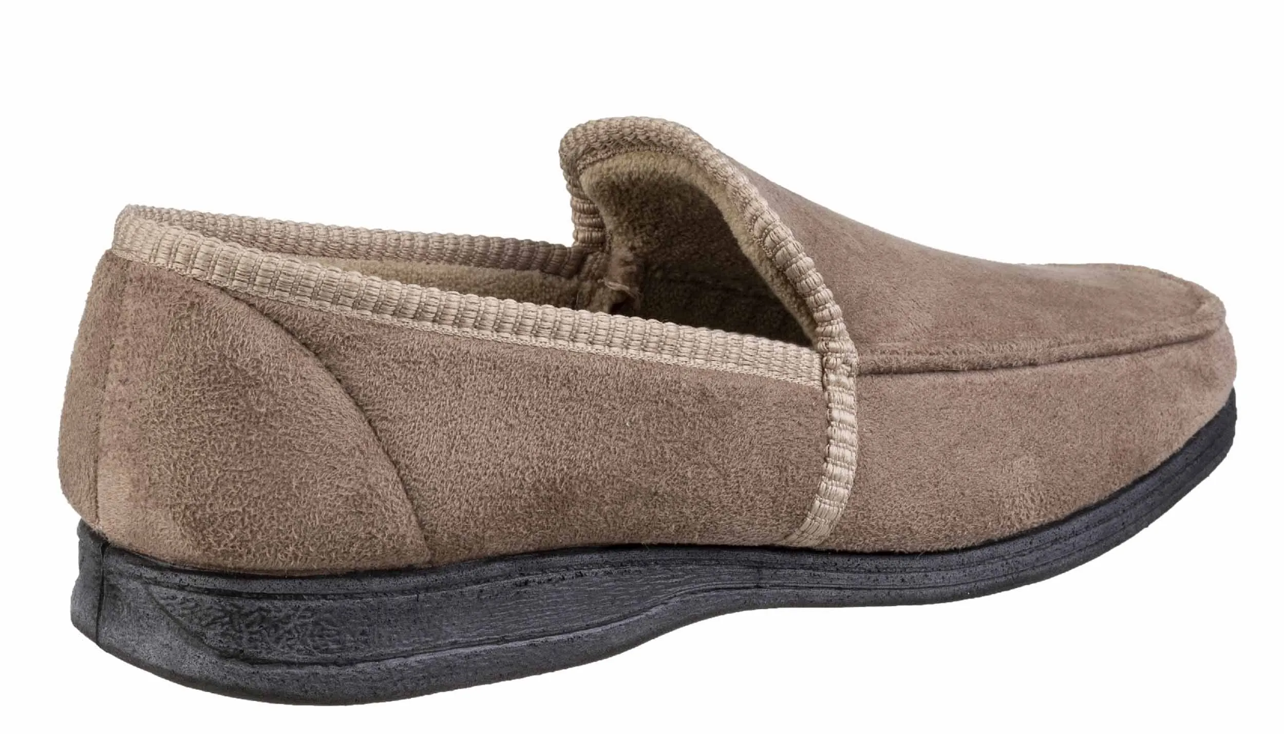 Fleet & Foster Dakis Mens Loafer Style Velour Slipper