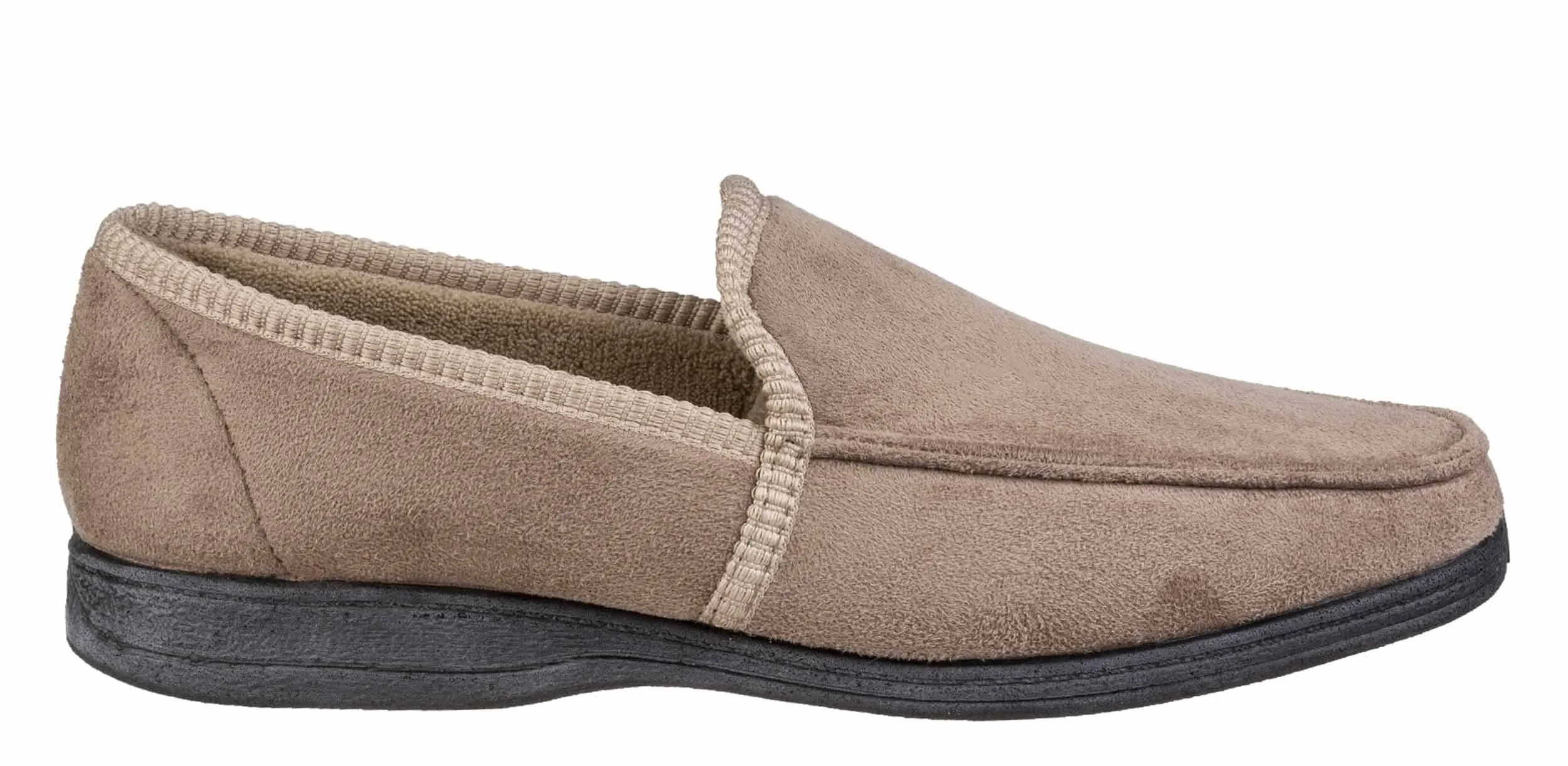 Fleet & Foster Dakis Mens Loafer Style Velour Slipper