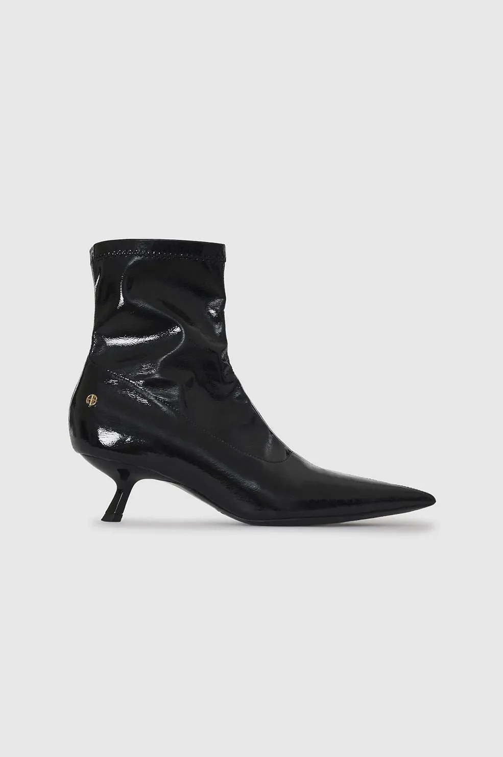 Hilda Boots - High-Shine Black -ANINE BING