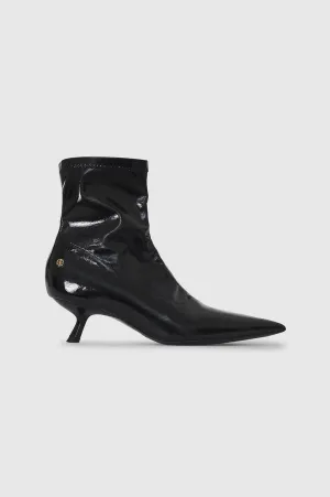 Hilda Boots - High-Shine Black -ANINE BING