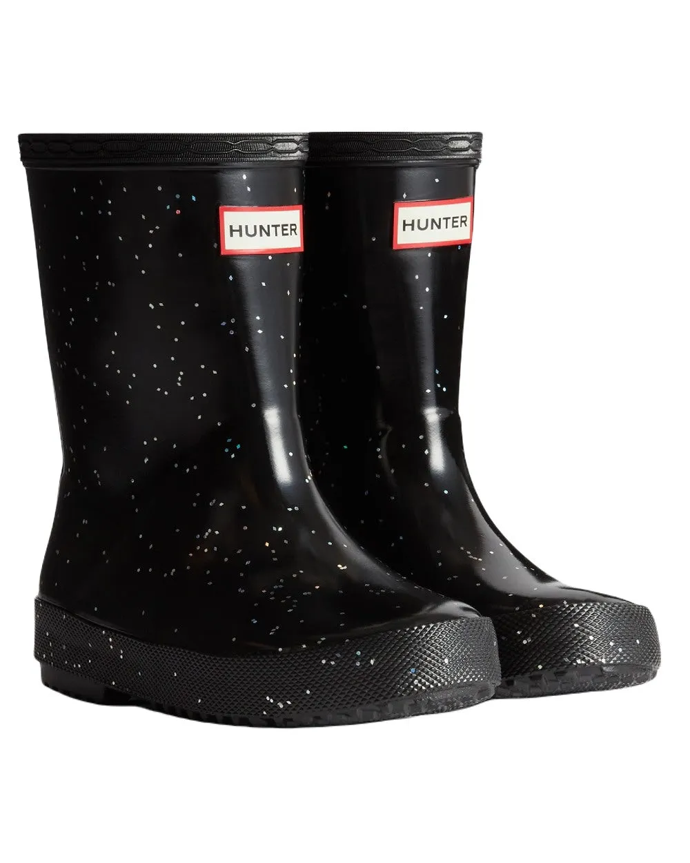 Hunter Kids First Original Giant Glitter Wellington Boots