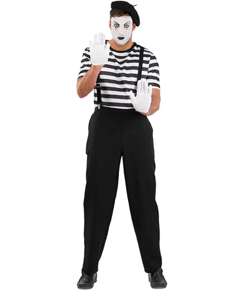 Mime Artist Mens Costume