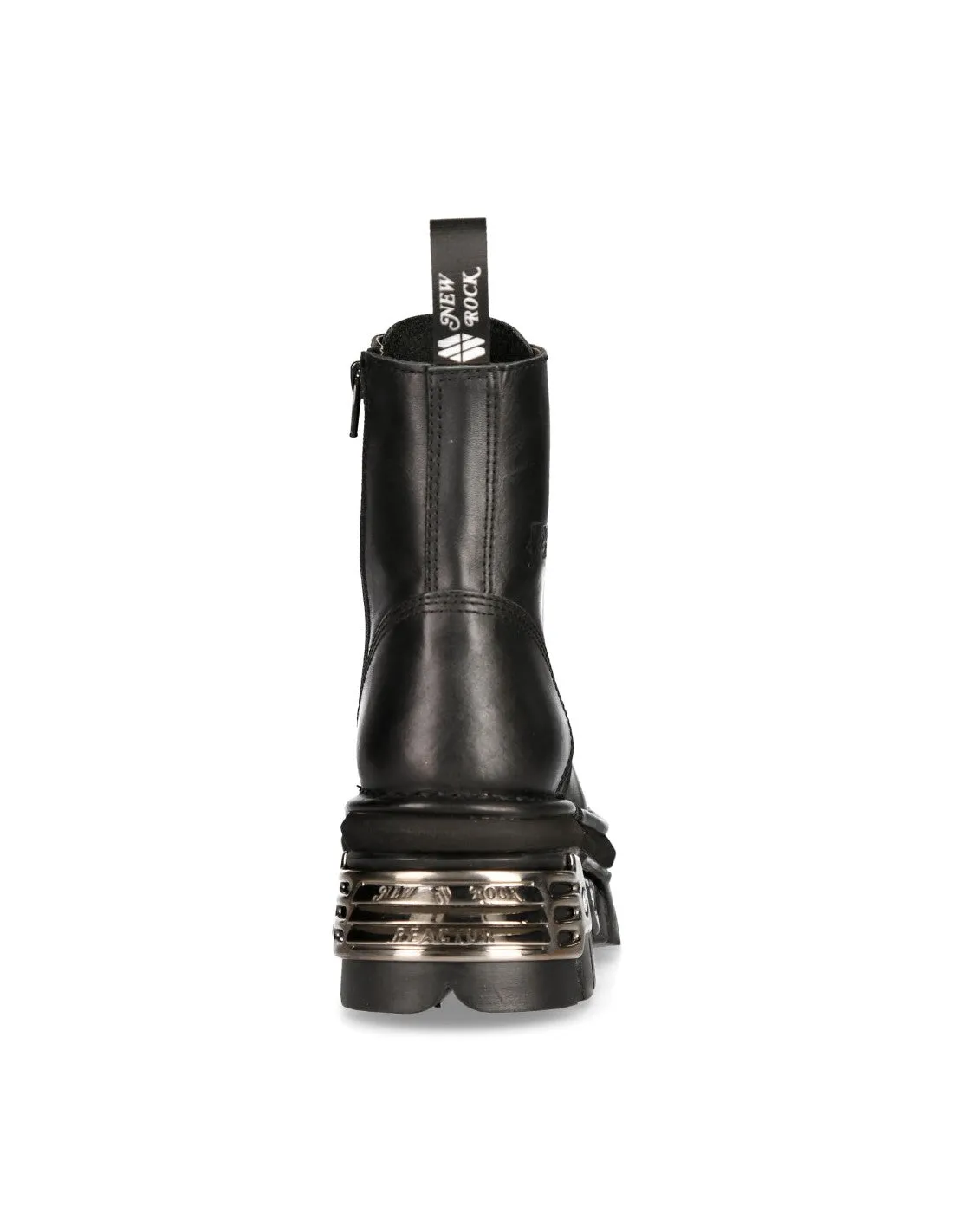 New Rock Boots Shoes Boots Platform Black METALLIC M-NEWMILI083-S36