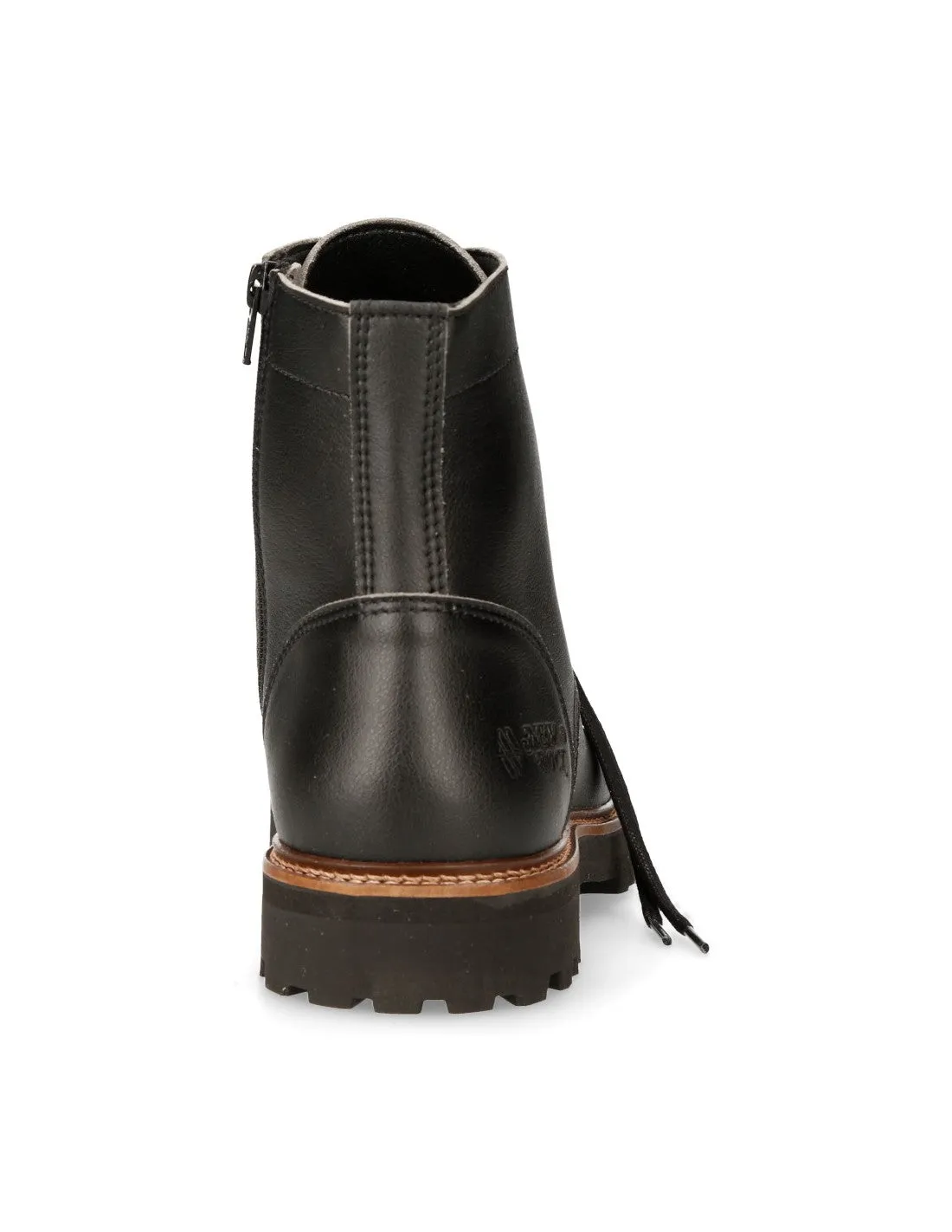 New Rock M-MONTAGNA002-S1 Boots Shoes Real Leather Black