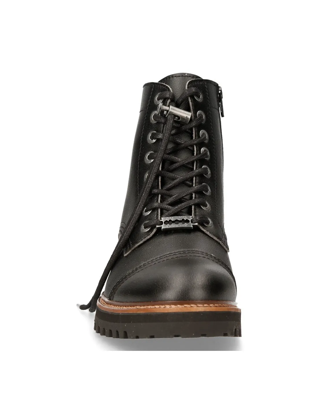New Rock M-MONTAGNA002-S1 Boots Shoes Real Leather Black