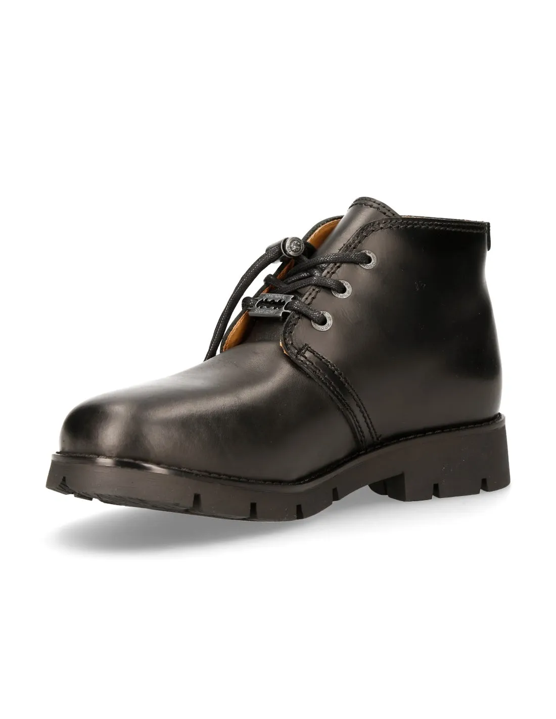 New Rock M-RANGER042-S1 Boots Shoes Real Leather Black