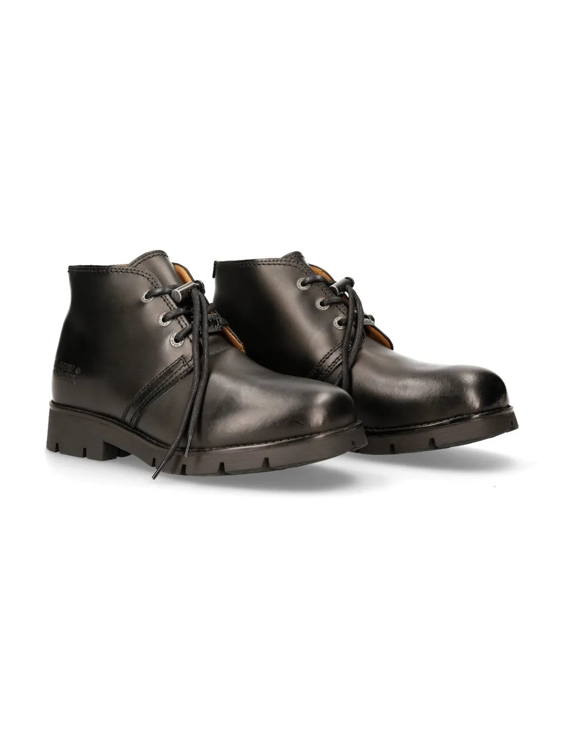 New Rock M-RANGER042-S1 Boots Shoes Real Leather Black