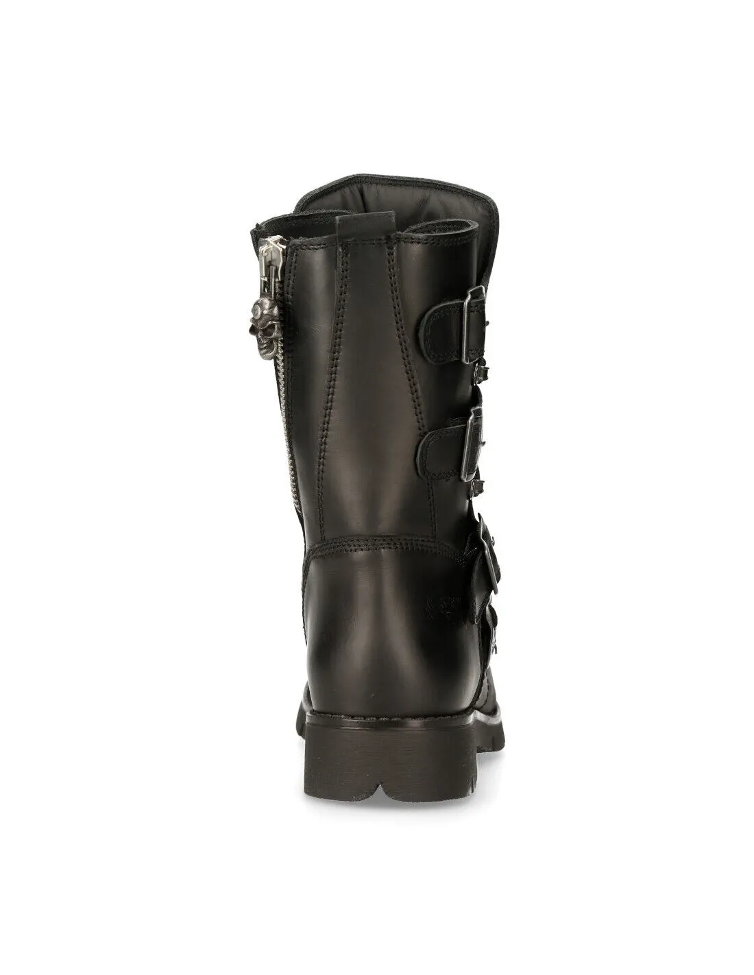 New Rock Schuhe Boots M.1473 mit Stahlkappe Stiefel Bikerstiefel Gothic Skull