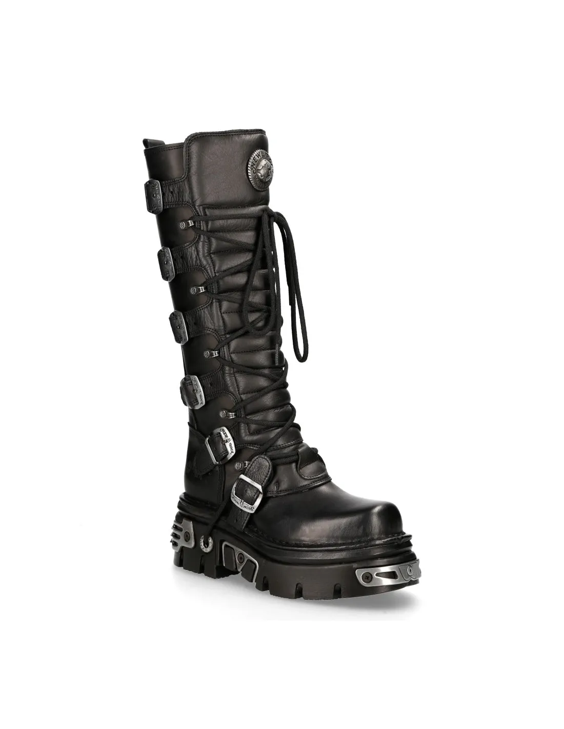 New Rock Schuhe High Boots M-272-S1 Stiefel Gothic Echtleder