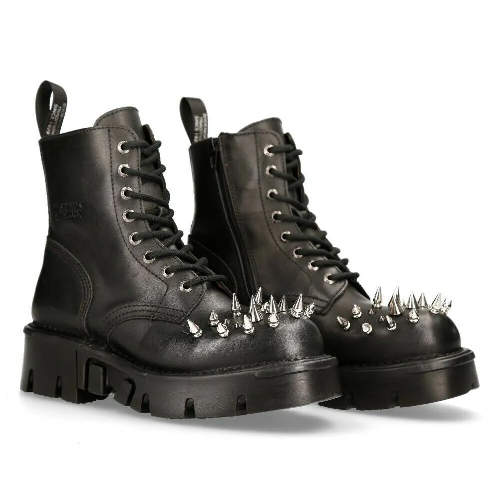 New Rock Shoes Shoes Boots Boots M.MILI084CONO-C1 Gothic Black