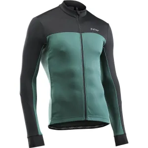 Northwave Force 2 Long Sleeve Men's Cycling Jersey (Black/Forest Green)