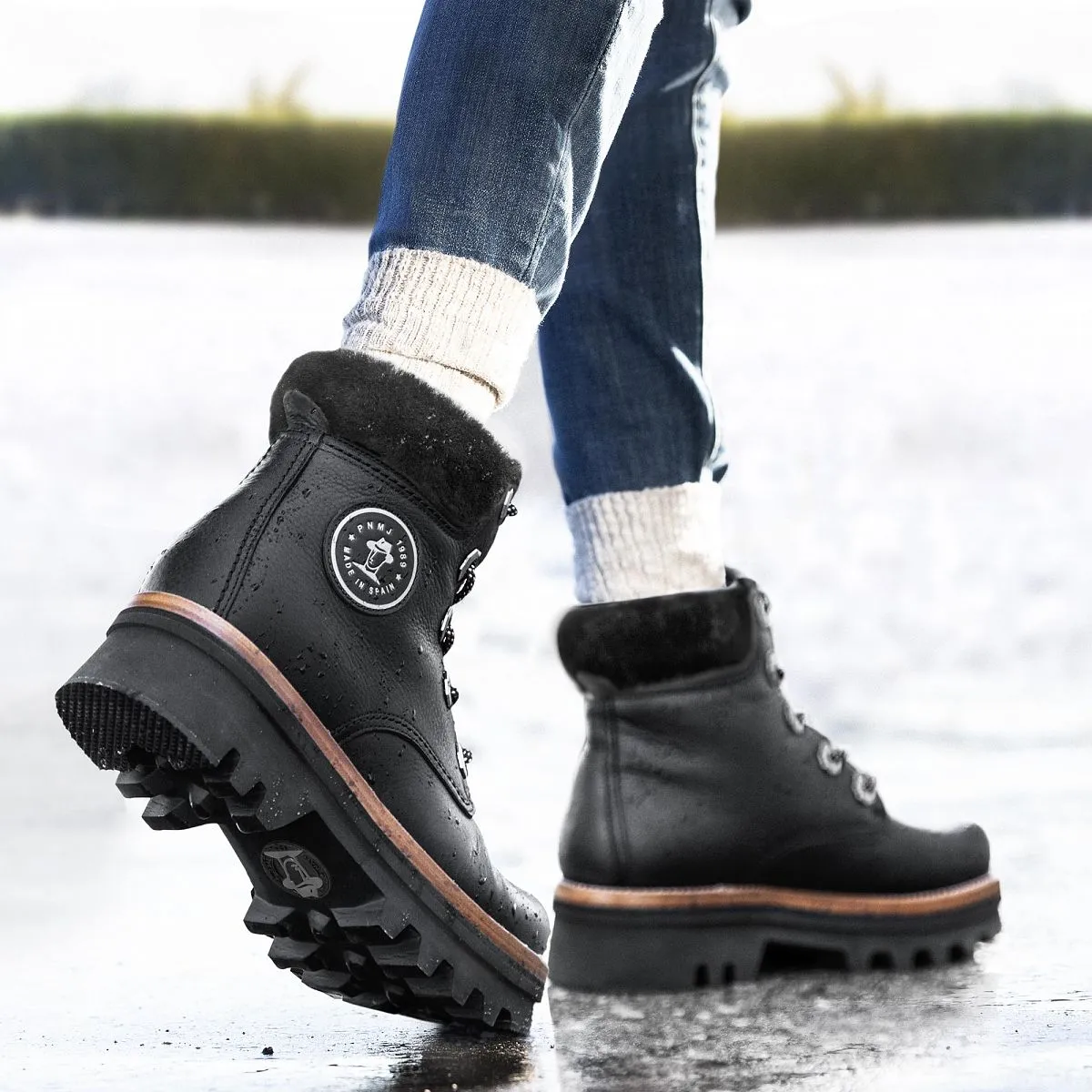 Panama Jack lined ankle boots Boots Munster Black Nappa Waterproof