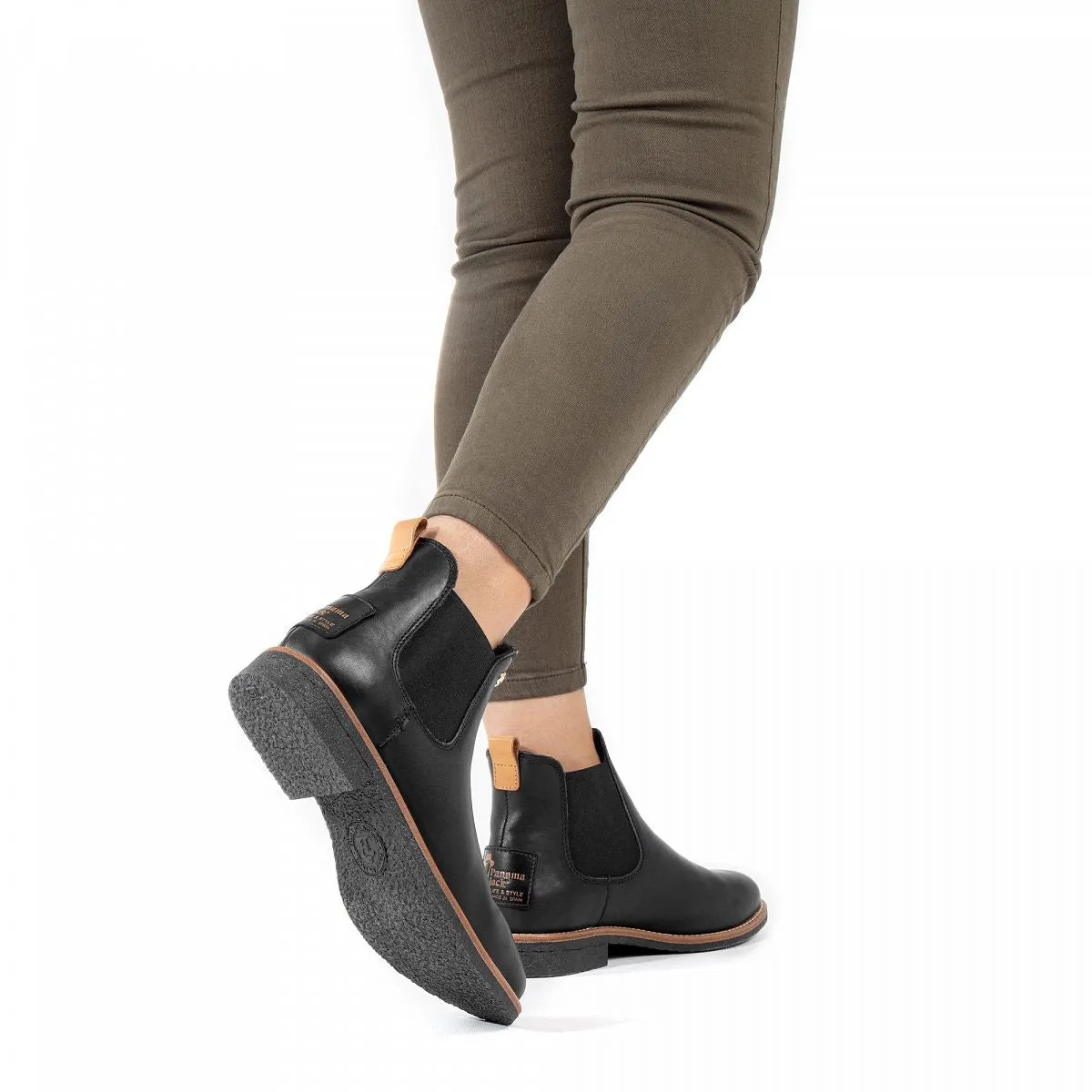 Panama Jack Women's Chelsea Boots Giordana Black Nappa Waterproof