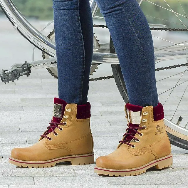 Panama Jack Women's Shoes Shoes Ankle Boots Vintage Napa Wine Red Limited
