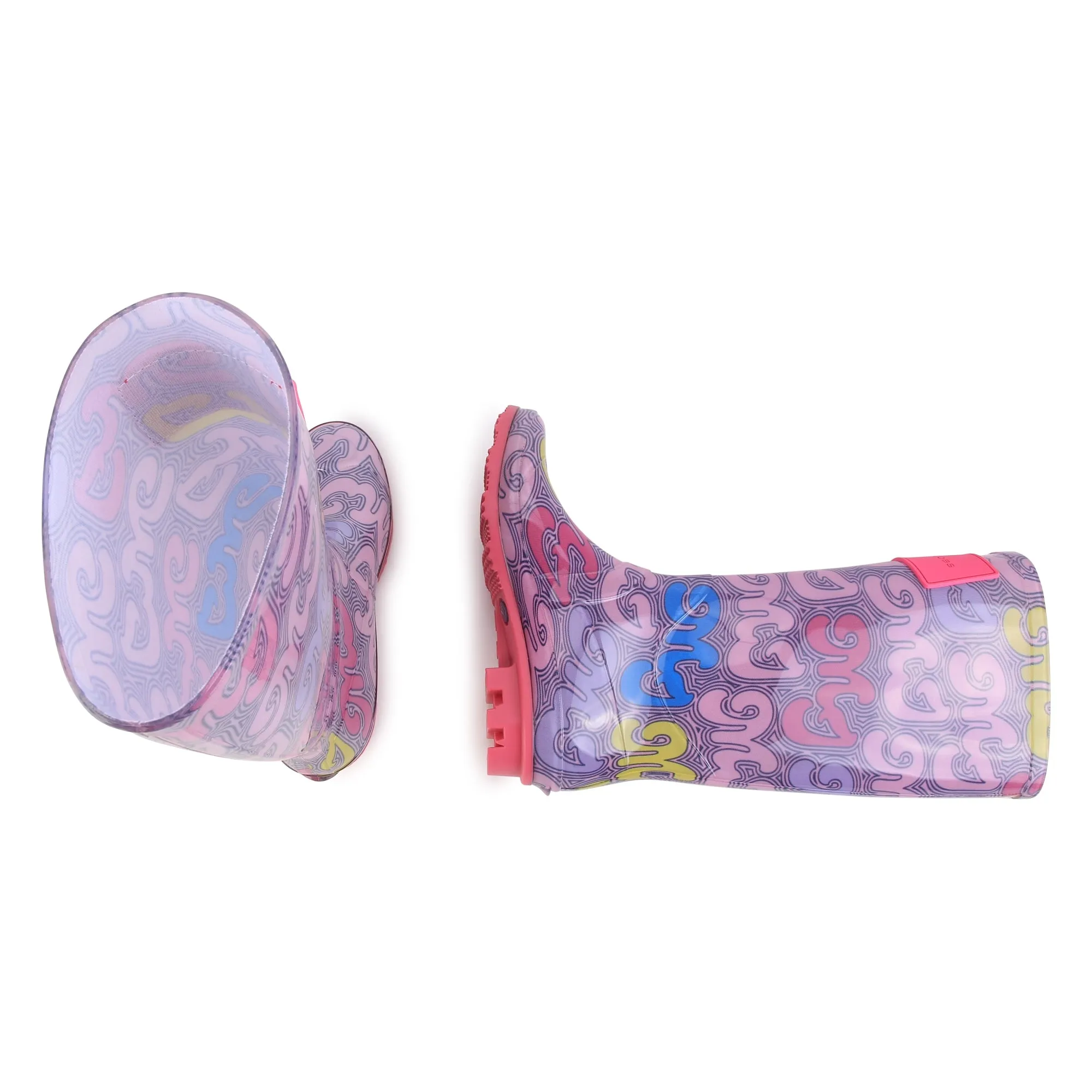 Purple Logo Rain Boots