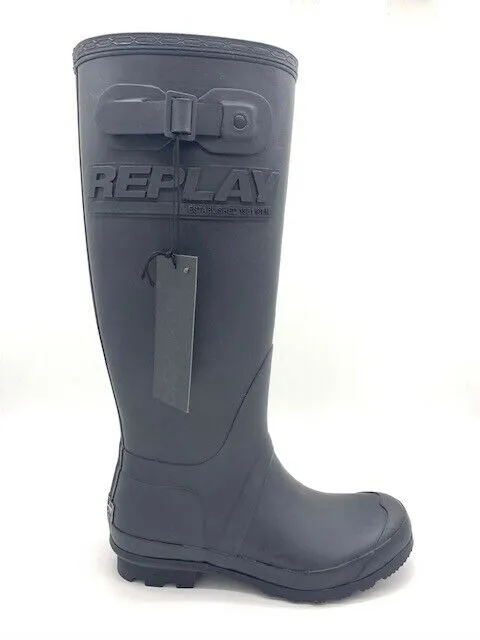 Replay women's shoes black shoes ankle boots boots rubber boots fashion NEW