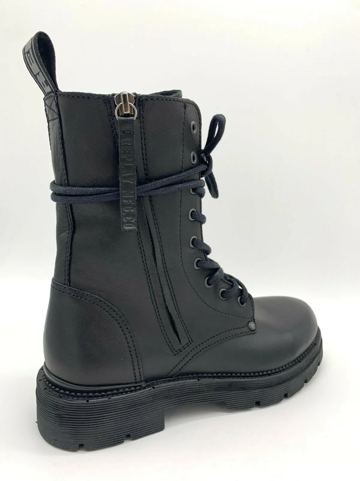 Replay women's shoes shoes boots ankle boots leather black NEW