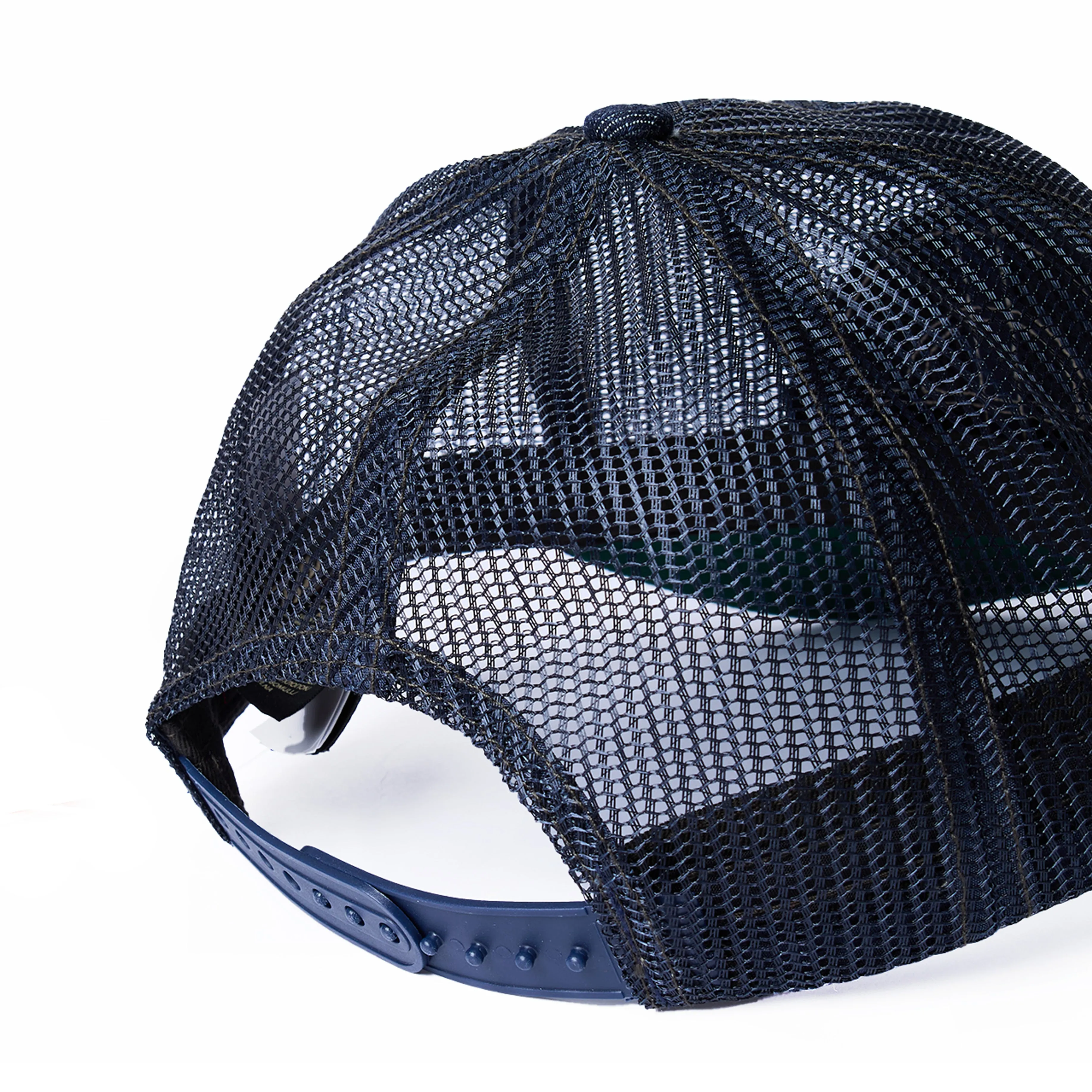 RRL By Ralph Lauren Denim-Bill Mesh Trucker Cap Navy