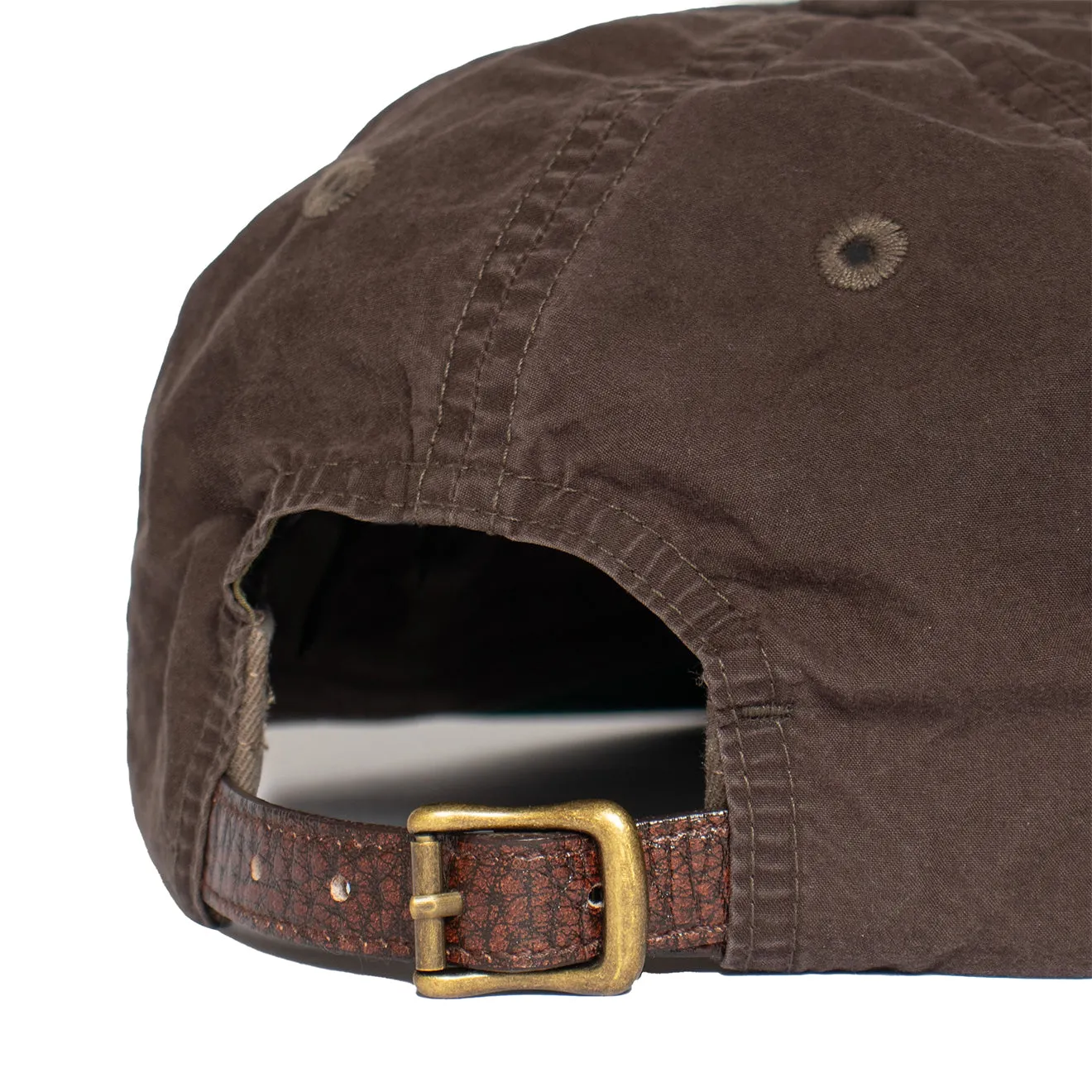 RRL by Ralph Lauren Oilcloth Ball Cap Dark Brown