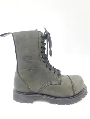 Sendra boots 10 holes black genuine leather steel toe made in Spain