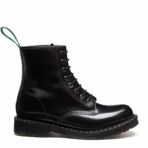 Solovair Shoes Shoes Boots Boots 8-Hole Leather Black Smooth Made in England NEW