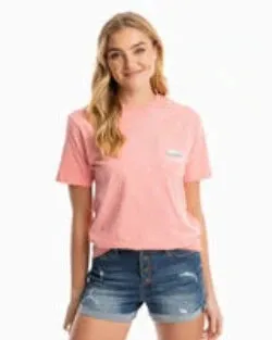 Southern Tide Women's Be Cool And Chill Out T-Shirt - Citrus Punch