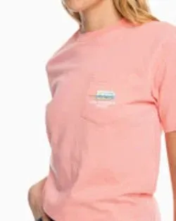 Southern Tide Women's Be Cool And Chill Out T-Shirt - Citrus Punch