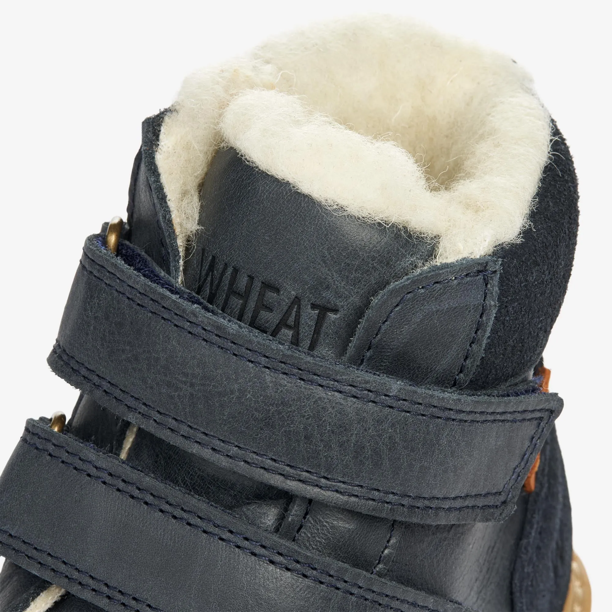 Stewie Tex Velcro Leather - navy Wheat