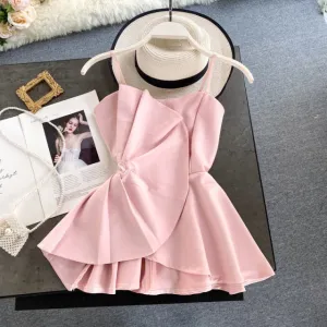 Summer Pleated Sling Blouse Anna Kay Co