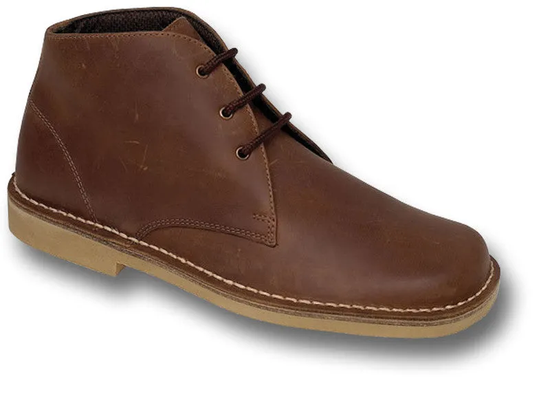 WAXY LEATHER ANKLE BOOTS Silvermans