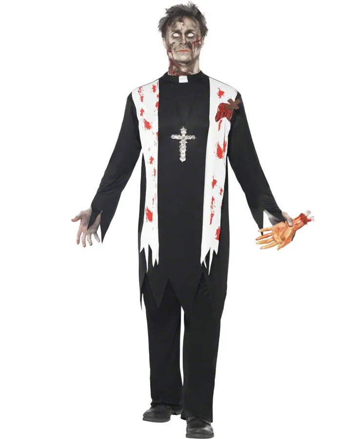 Zombie Priest Mens Costume